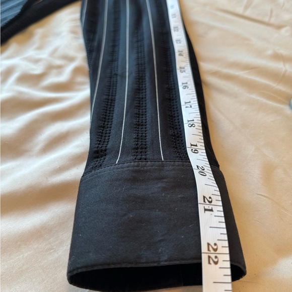 Chic Black Striped Women's Button Down Shirt - Picture 5 of 5